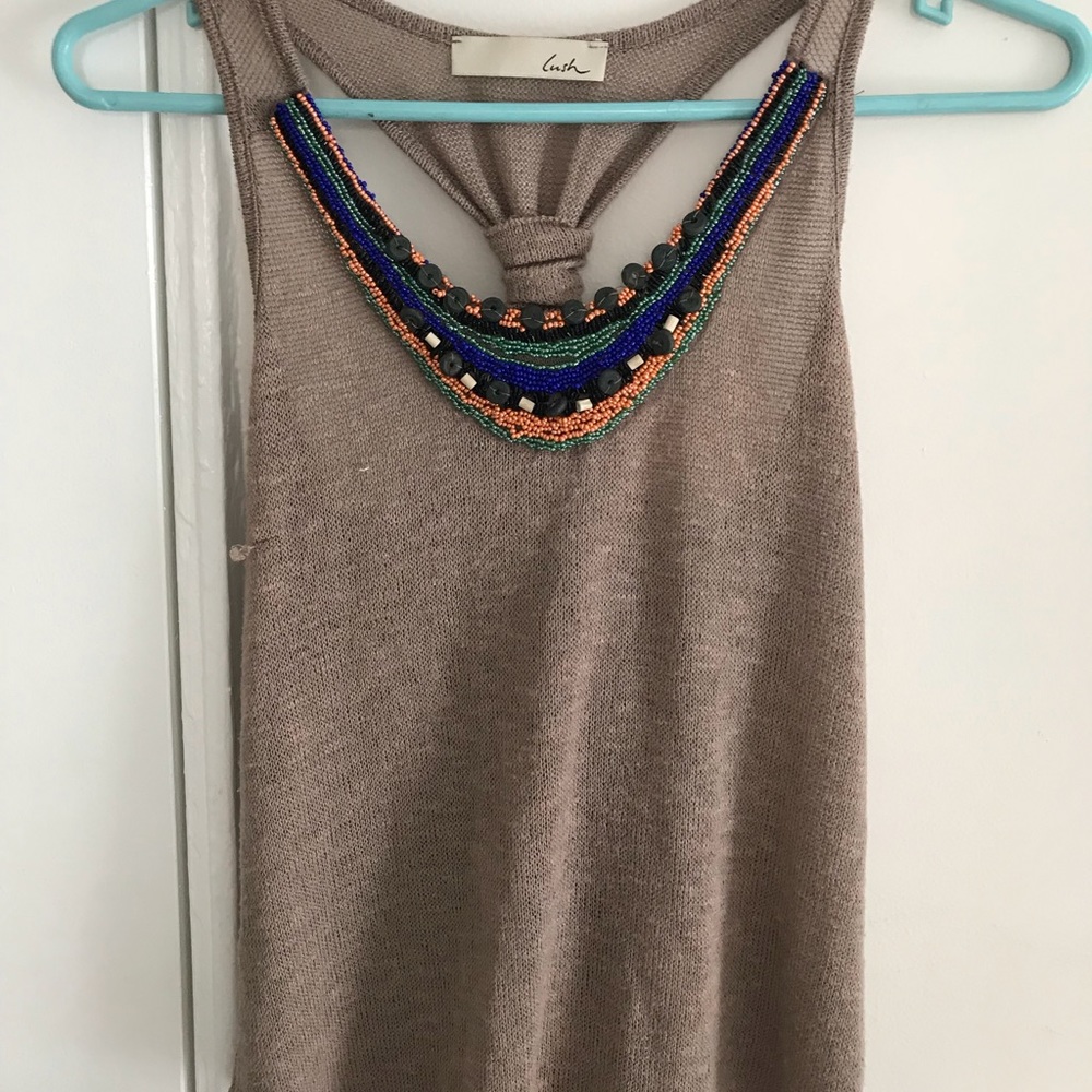 Embellished tank top